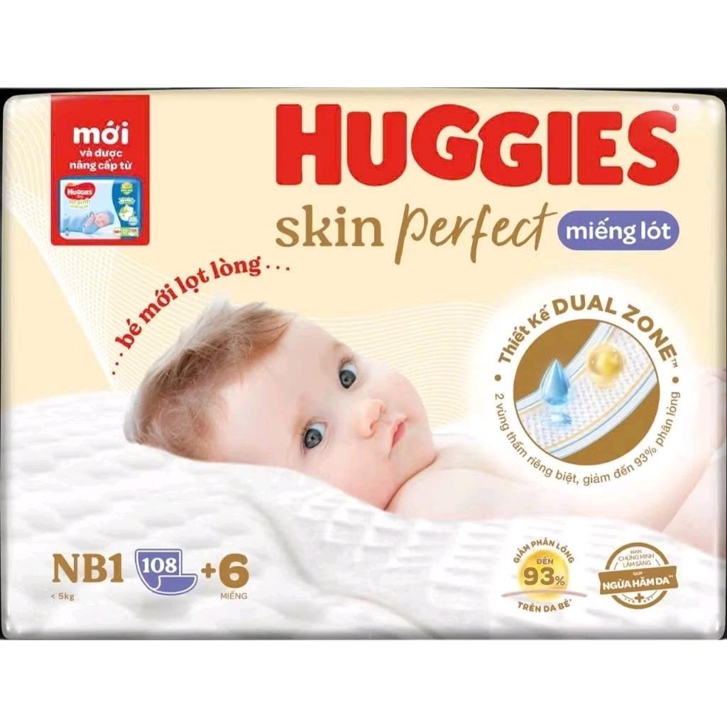 Miếng lót sơ sinh Huggies NB1 108+6 (114 miếng/gói)
