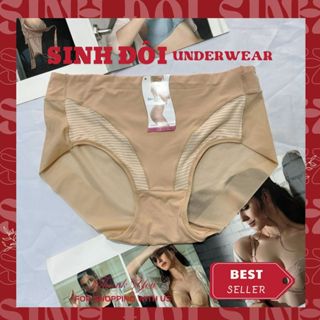  Quần lót nữ thun lạnh trơn cao cấp Beautiful Spring 5424 cạp cao không lộ đường may size 55kg-70kg 