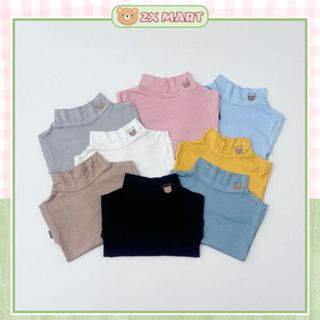  Combo 2 3 4 Áo Giữ Nhiệt Cổ Cao Cho Bé Gái Trai thun lạnh giữ ấm mềm mại co giãn dososinh2x 