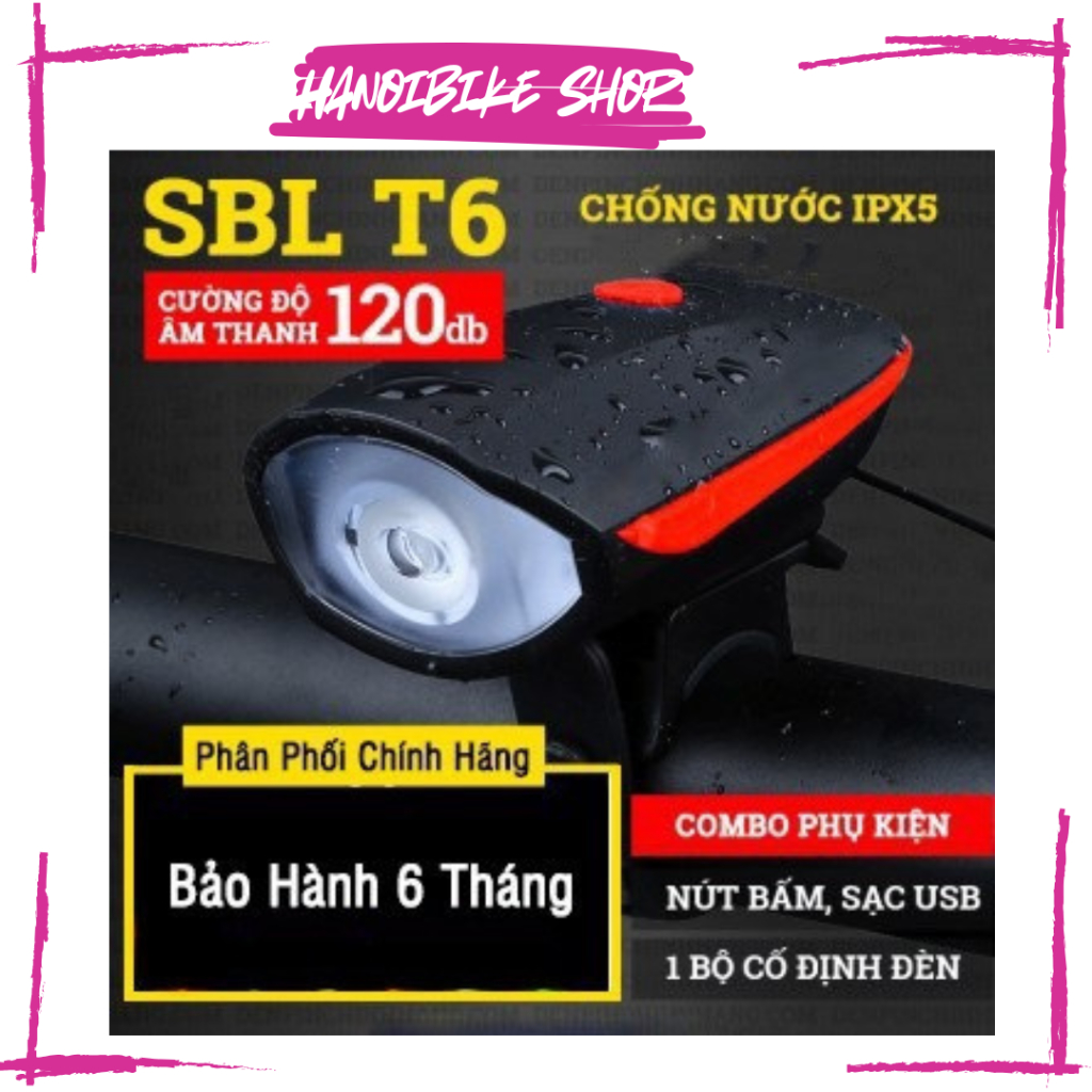 Đèn kiêm còi siêu sáng cho xe đạp