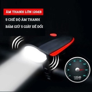 Đèn kiêm còi siêu sáng cho xe đạp