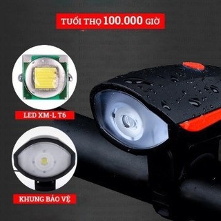 Đèn kiêm còi siêu sáng cho xe đạp