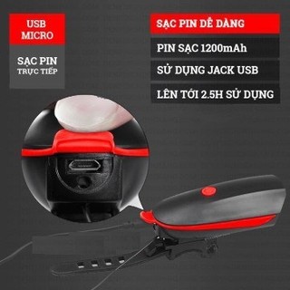 Đèn kiêm còi siêu sáng cho xe đạp
