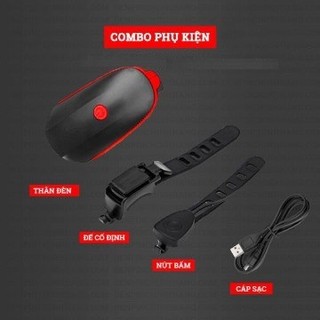 Đèn kiêm còi siêu sáng cho xe đạp