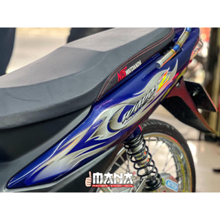 Tem dán xe wave - Tem rời wave Z tem lửa xanh tím than độc lạ - Tem decal loại 1 - Tem wave 110 - Shop Mana Decal