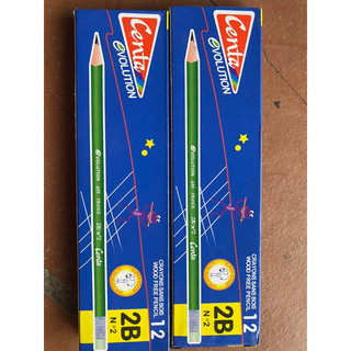 24 chiếc bút chì 2B màu xanh
