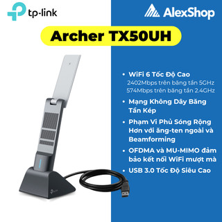   2026  Thu Sóng Wifi 6 TP-Link TX50UH   TX20U PLUS  TX55E  TX20U Băng Tần Kép Dùng Cho PC - Chính Hãng 