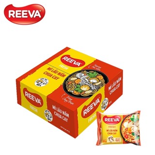 THÙNG 30 GÓI MÌ LẨU NẤM CHUA CAY REEVA 85g