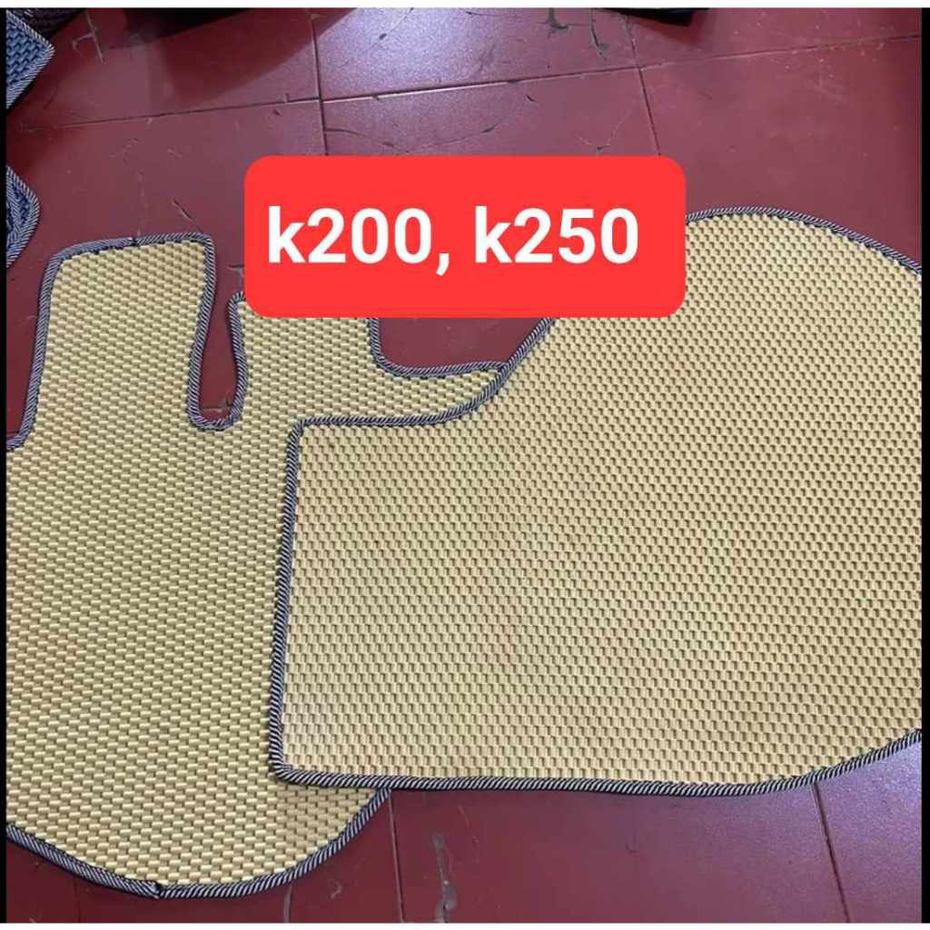 Thảm lót sàn xe tải K200, K250, K149, K150, K250L, K200S, kia bongggo 3 cắt sẵn, may bo viền siêu bề