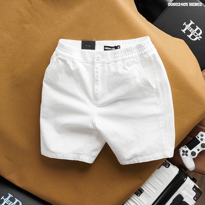 Quần short kaki lưng thun ss1 Heboz 3M, quần ngắn kaki nam co giãn - 00002405