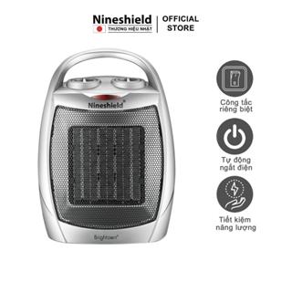 Máy sưởi gốm mini thông minh Nineshield Brightown hiện đại, tiết kiệm điện năng bảo hành 12 tháng