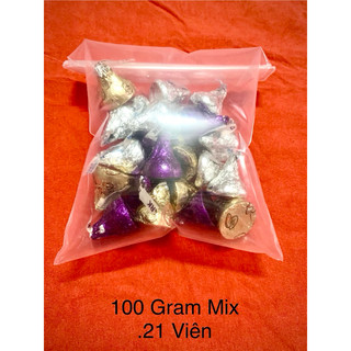 (Date 08/2026)Lẻ 100gram sôcôla Kisses Hershey’s Mỹ( sôcôla ú )