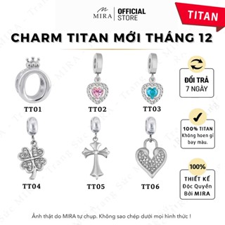 Hạt Charm TITAN Mới Chamr-07 Pan Không Gỉ Mix Được Các Dòng Lắc Tay Vòng Tay MIRA STORE