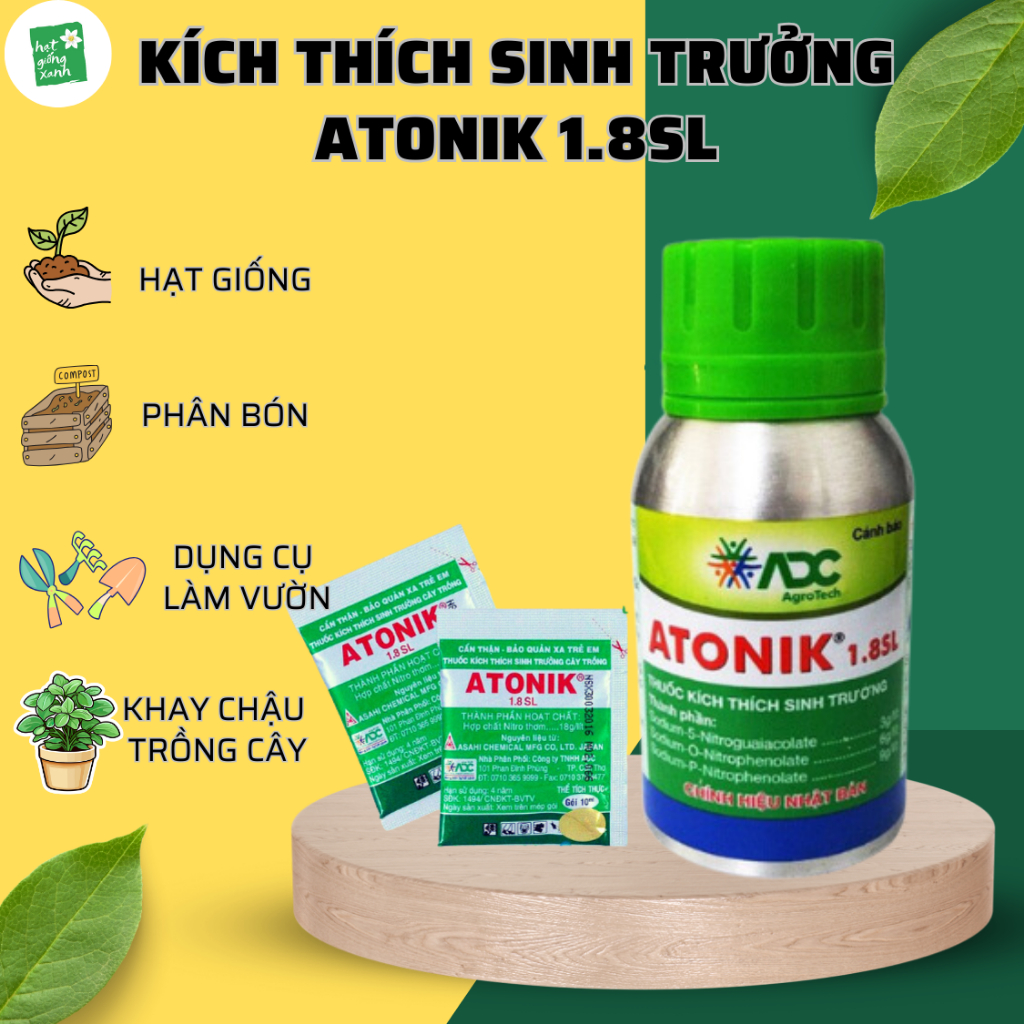 Atonik Chai phù hợp nhiều loại cây trồng (100ml)