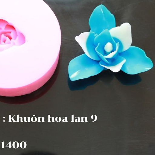 Khuôn silicon hoa lan 9 cánh 1400
