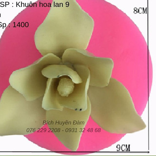 Khuôn silicon hoa lan 9 cánh 1400