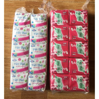 10 gói băng vệ sinh Việt thái có cánh-không cánh(che tên)23cm