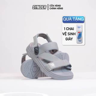 Giày Sandal SYNDER SD2 Nam Nữ Màu XÁM FULL Đế Bằng [ TẶNG CHAI VỆ SINH GIÀY ]