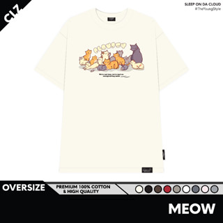 Áo phông nữ unisex tay lỡ thun nam basic form rộng Cloudzy local brand teen cổ tròn oversize MEOW