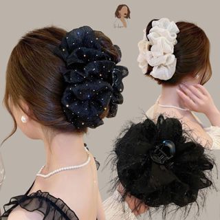 Kẹp tóc nơ to phồng cặp càng cua , phụ kiện tóc nữ hình nơ dễ thương phong cách Hàn Quốc Her Accessories