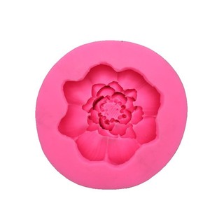 Khuôn silicon hoa mẫu đơn lớn làm rau câu, socola, nến, xà phòng