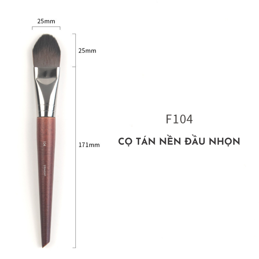 Cọ Trang Điểm Cán Gỗ Cao Cấp Cherry Makeup For Ever Professional Sợi Lông Thú Mềm Mại