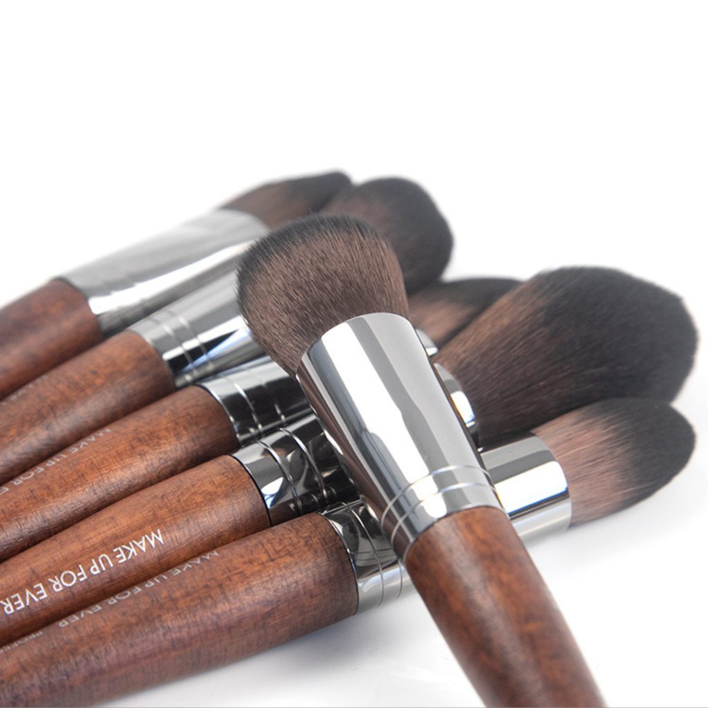 Cọ Trang Điểm Cán Gỗ Cao Cấp Cherry Makeup For Ever Professional Sợi Lông Thú Mềm Mại