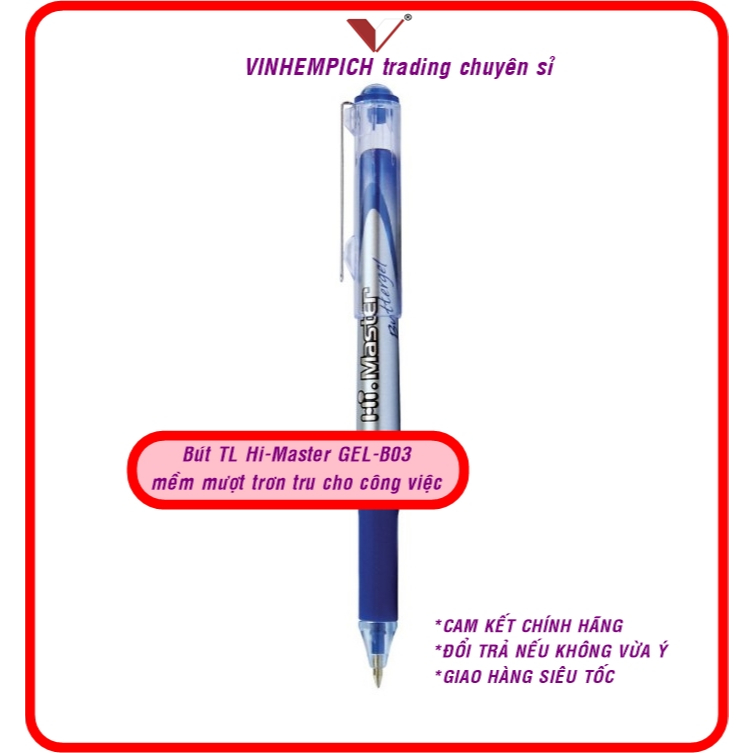 Bút Thiên Long Hi-Master GEL-B03 TL Gel Hi Master B03
