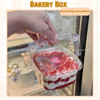 100 Hộp Đựng Bánh Mousse Có Quai Xách, Đựng Chè, Tiramisu (XY091)