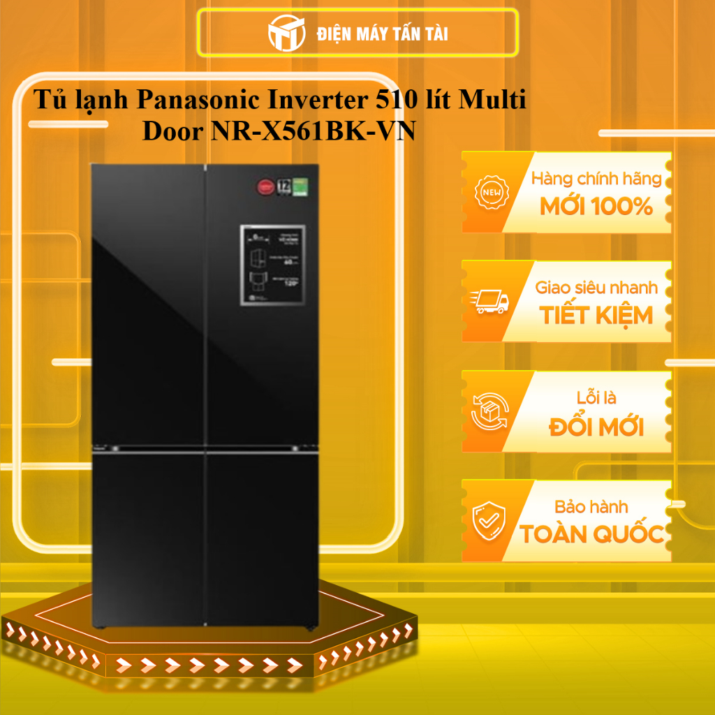 NR-X561BK-VN​ - Tủ lạnh Panasonic Inverter 510 lít Multi Door NR-X561BK-VN​ - MIỄN PHÍ GIAO HCM