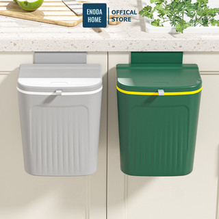  Thùng Đựng Rác Gắn Tường ENODA HOME Thùng Rác Treo Tủ Bếp 9L 12L Nắp Lật Đa Năng TR033 