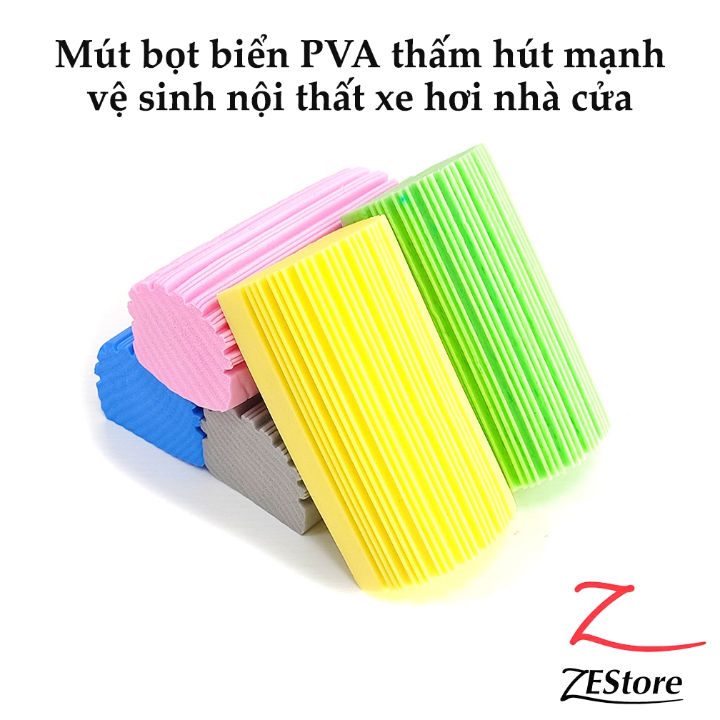 Miếng bọt biển PVA vệ sinh xe hơi nhà cửa màu ngẫu nhiên siêu thấm hút