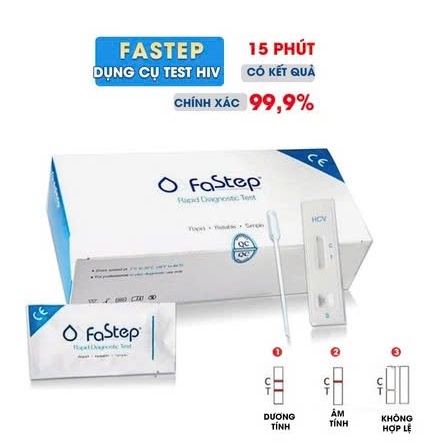 Hộp 40 Que Thử Test Thử Nhanh HIV Tại Nhà FASTEP Mỹ dạng khay