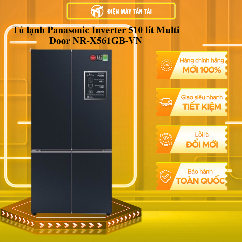 NR-X561GB(VN) - Tủ lạnh Panasonic Inverter 510 lít Multi Door NR-X561GB-VN - miễn phí GIAO HCM