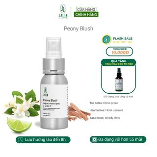 Xịt thơm quần áo, thơm phòng JALIN tinh dầu nước hoa Peony Blush - Giúp khử mùi quần áo và không gian sống
