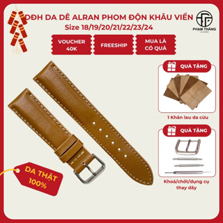  Dây đồng hồ da dê Alran nam nữ đủ size 18 19 20 21 22 23 24 cực mềm có lót chống thấm mồ hôi thời trang cao cấp 