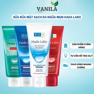 Sữa rửa mặt Hada Labo dưỡng ẩm, sáng da phù hợp mọi loại da 80g