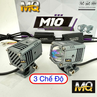Đèn Trợ Sáng Bi Cầu Mini M10 Ultra Titan mQ-LED & M one+ 3 Chế Độ 12-24v 45w Lắp Ô Tô Xe Máy BMU