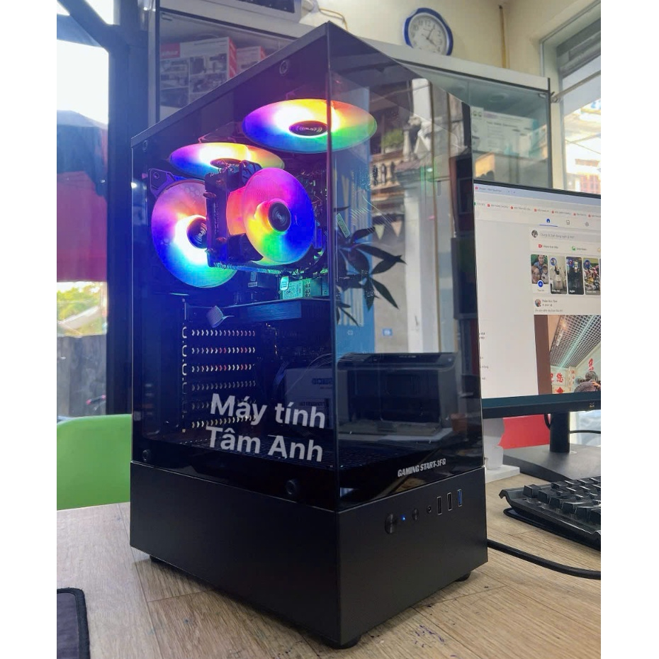 Vỏ case Gaming Start 3FG kích thước nhỏ gọn M-ATX dạng bể cá vô cực