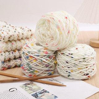   Bông bán Len  Len Pompom diệt kim cầu màu đủ màu làm khăn áo mũ găng tay 50gr Diy crochet  noel 