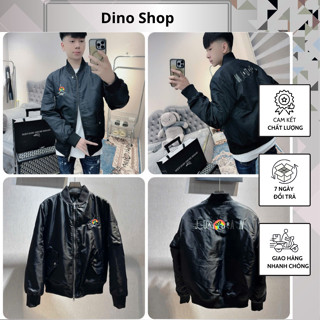 Áo Khoác Nam Jo Đan Thêu Logo Ngực Trần Bông Cực Đẹp - Áo Khoác Nam Ji Đi Thêu Chữ Lưng Hot Hit