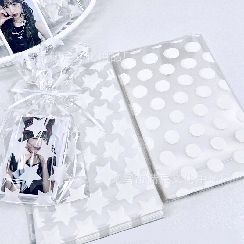 SET 10 TÚI BÓNG KÍNH SIZE TO NGÔI SAO & TRÒN