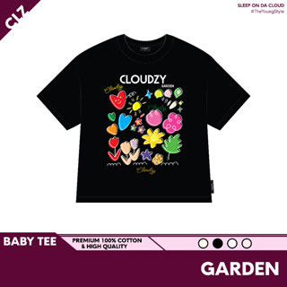 Áo baby tee phông trơn cộc tay nữ Cloudzy local brand thun tay lỡ cổ tròn cotton co giãn BBT GARDEN