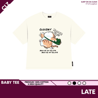 Áo thun nữ baby tee phông trơn basic tay ngắn cổ tròn  local brand Cloudzy cotton CLOUDZY BBT LATE