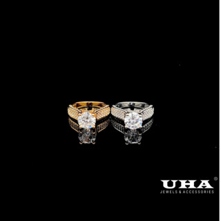 N1175 Nhẫn nữ dính dá CZ cao cấp sáng lấp lánh UHA