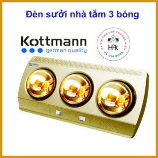 Đèn sưởi nhà tắm 3 bóng, đèn sưởi nhà tắm kottmann , đèn sưởi nhà tắm