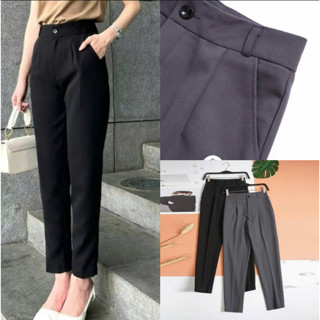 Quần tây ống đứng Nữ cạp cao tôn dáng dễ phối đồ, Quần tây công sở nữ đi học đi làm đi chơi chất vải đẹp M065 - TOTOSA