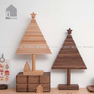 Cây thông gỗ - Heiwa | NU Home | kích thước để bàn trang trí Giáng sinh, được làm bằng gỗ tự nhiên