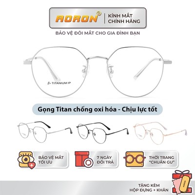 Gọng Kính Titan Chống Gãy Cao Cấp AORON Chịu Lực Tốt Hạn Chế Bai Gọng, Thiết Kế Siêu Nhẹ Và Bền Bỉ Phù Hợp Nam Nữ AK200