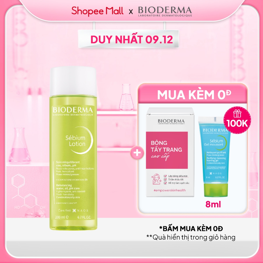 Dung Dịch Cân Bằng Da Bioderma Sebium Lotion - 200Ml